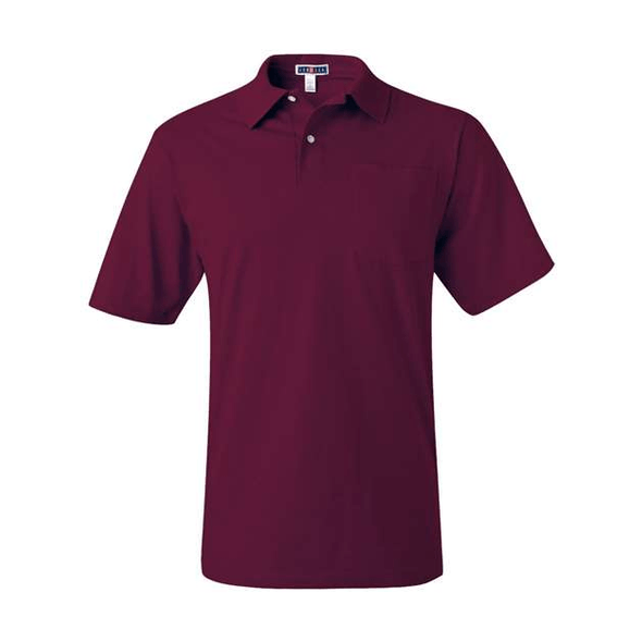 JERZEES | Camisa deportiva SpotShield 50/50 con bolsillo