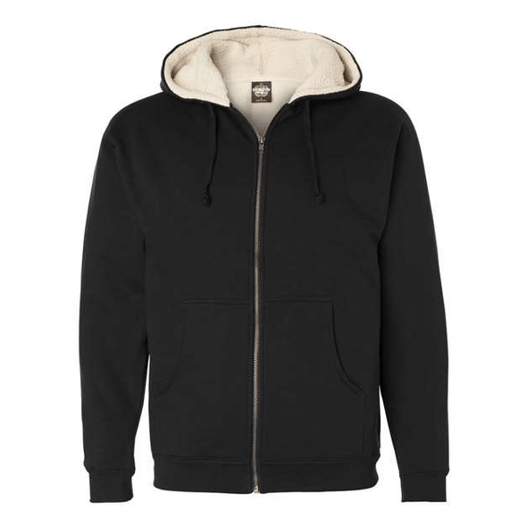Independent Trading Co. | Sherpa-Lined Full-Zip Hooded Sweatshirt