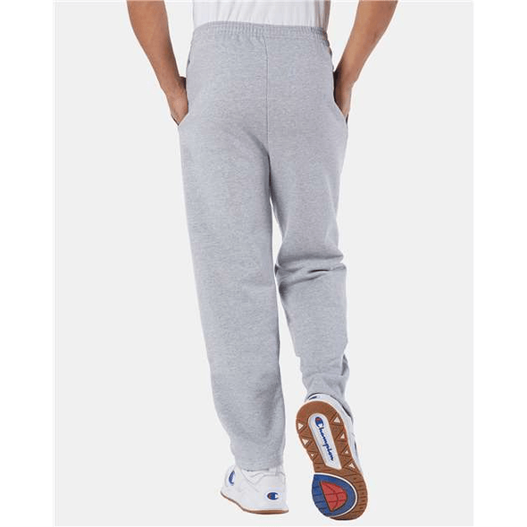 Champion powerblend open bottom sweatpants hot sale