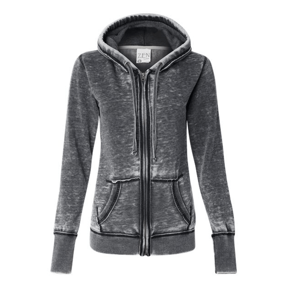 J. America | Sudadera con capucha y cremallera completa Zen Fleece para mujer J. America | Sudadera con capucha y cremallera completa Zen Fleece para mujer