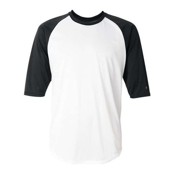 Badger | B-Core camiseta de béisbol con manga tres cuartos