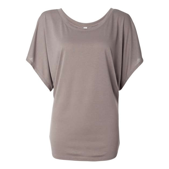 BELLA + CANVAS | Camiseta Dolman drapeada fluida para mujer BELLA + CANVAS | Camiseta Dolman drapeada fluida para mujer