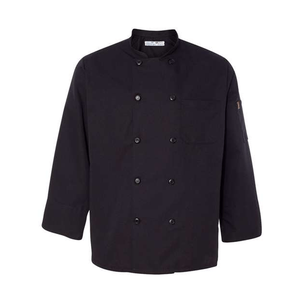 Chef Designs Chaqueta De Chef Negra Con Botones De Perlas Ten