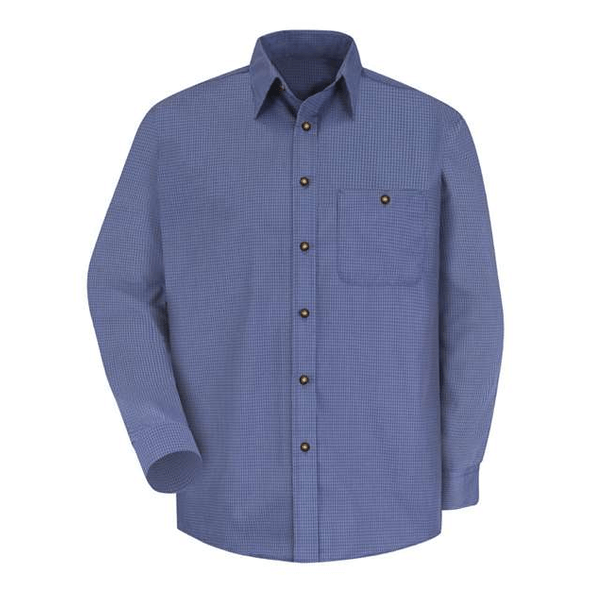 Red Kap | Mini-Plaid Uniform Long Sleeve Shirt Red Kap | Mini-Plaid Uniform Long Sleeve Shirt