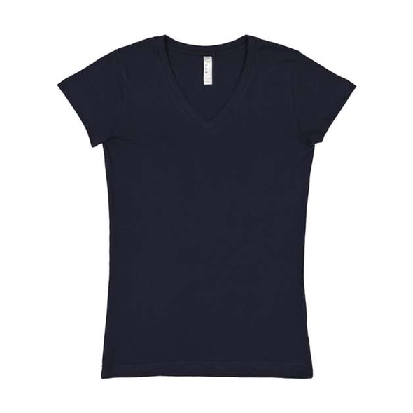 LAT | Camiseta de jersey fino con cuello en V y ajuste junior LAT | Camiseta de jersey fino con cuello en V y ajuste junior