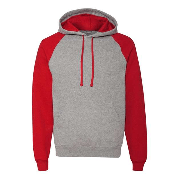 JERZEES | Sudadera con capucha de raglán con bloques de color Nublend JERZEES | Sudadera con capucha de raglán con bloques de color Nublend
