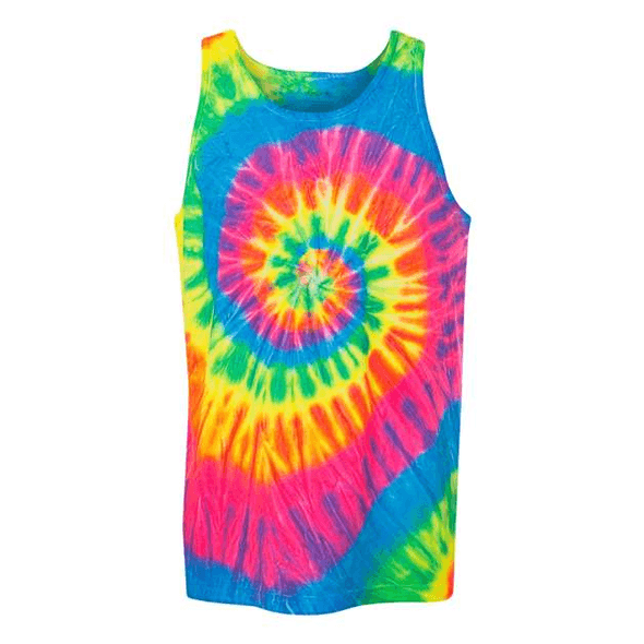 Dyenomite | Débardeur unisexe en spirale multicolore Dyenomite | Débardeur unisexe en spirale multicolore