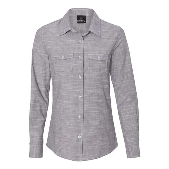 Burnside | Women's Textured Solid Long Sleeve Shirt Burnside | Women's Textured Solid Long Sleeve Shirt