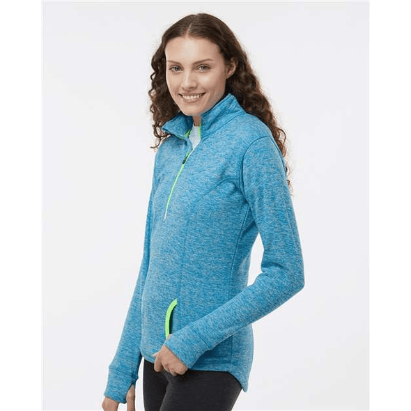 J. America - Women's Cosmic Fleece Quarter-Zip Pullover