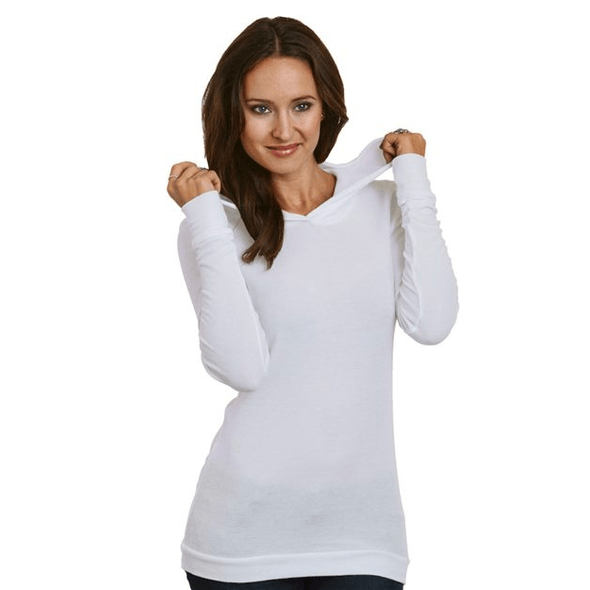Bayside | Sudadera con capucha suave térmica para mujer hecha en EE. UU. Bayside | Sudadera con capucha suave térmica para mujer hecha en EE. UU.