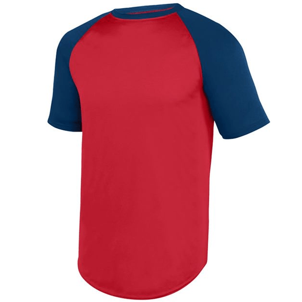 Sizing Line-Up for Augusta Wicking Mesh Contrast Trim Baseball  Jersey - Standard Sizes