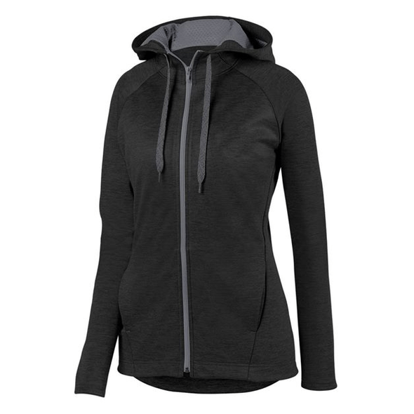 Augusta Sportswear | Sudadera con capucha y cremallera completa Zoe Tonal Heather para mujer Augusta Sportswear | Sudadera con capucha y cremallera completa Zoe Tonal Heather para mujer
