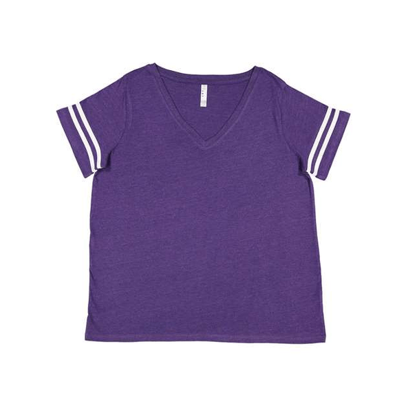 Women's V-Neck Personalized Football T Shirt Custom Football