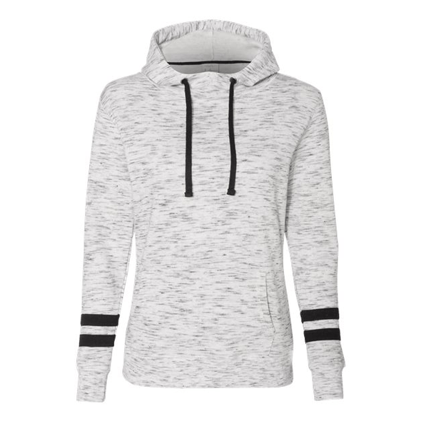 J. America | Sweat à capuche à manches rayées en mélange de coton pour femmes J. America | Sweat à capuche à manches rayées en mélange de coton pour femmes