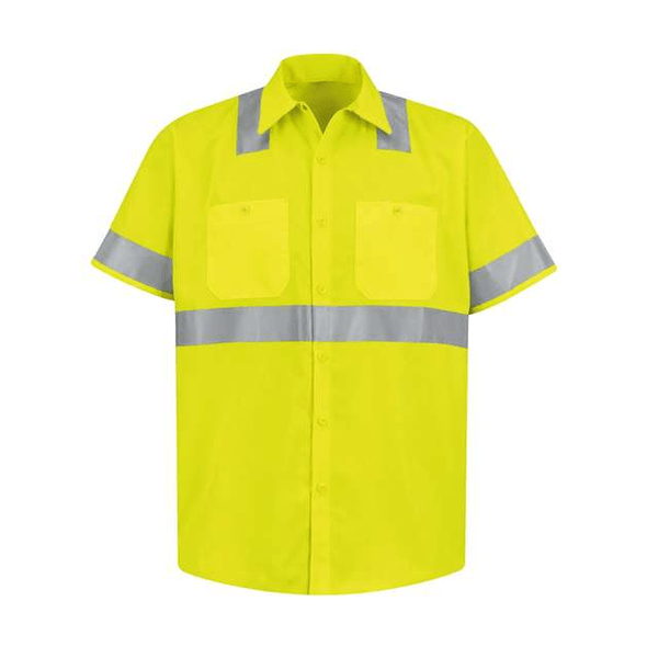 Red Kap | Camisa de trabajo de manga corta de seguridad de alta visibilidad Tallas altas Red Kap | Camisa de trabajo de manga corta de seguridad de alta visibilidad Tallas altas