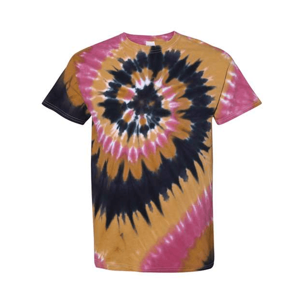 Dyenomite | Camiseta de manga corta en espiral multicolor