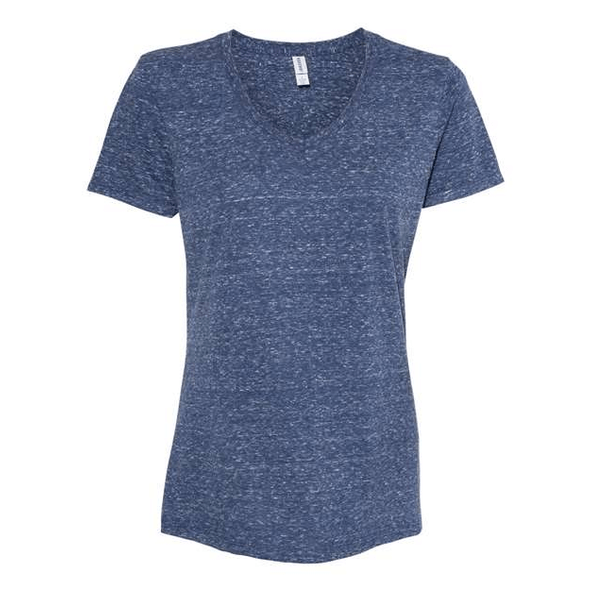 Jerzees Ladies Snow Heather Jersey V-Neck T-Shirt