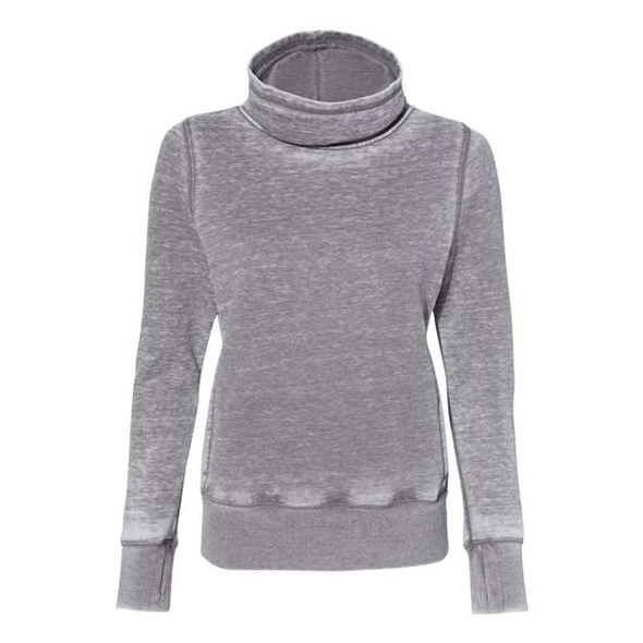 J. America | Sudadera con cuello vuelto polar de vellón para mujer J. America | Sudadera con cuello vuelto polar de vellón para mujer