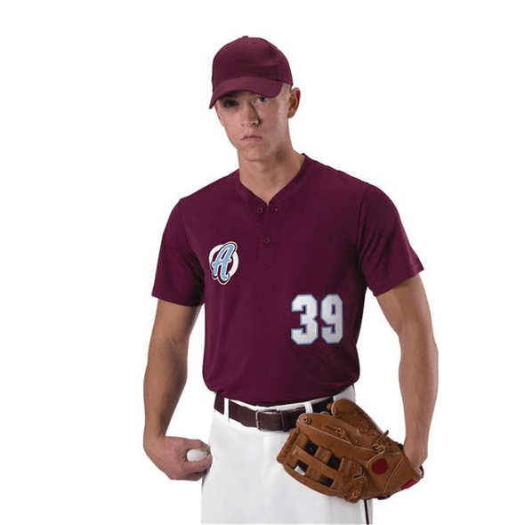 Alleson Athletic | Baseball Two Button Henley Jersey Alleson Athletic | Baseball Two Button Henley Jersey