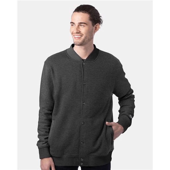 Champion fleece clearance bomber jacket