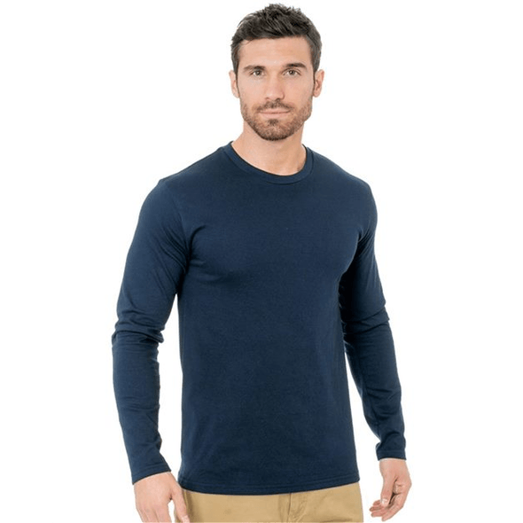 Bayside | Camiseta unisex de cuello redondo y manga larga fina Bayside | Camiseta unisex de cuello redondo y manga larga fina