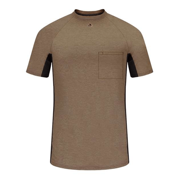 Bulwark | Short Sleeve FR Two-Tone Base Layer with Concealed Chest Pocket- EXCEL FR Bulwark | Short Sleeve FR Two-Tone Base Layer with Concealed Chest Pocket- EXCEL FR