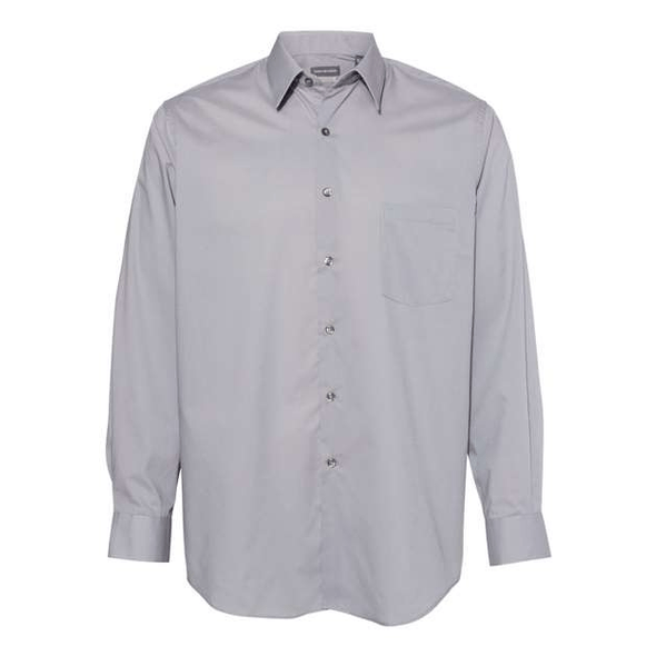 Van Heusen | Camisa sólida con cuello de punto ancho
