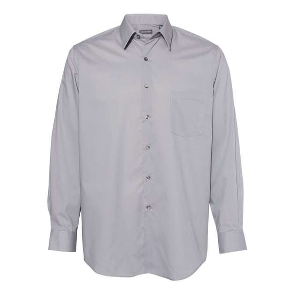 Van Heusen | Camisa sólida con cuello de punto ancho Van Heusen | Camisa sólida con cuello de punto ancho