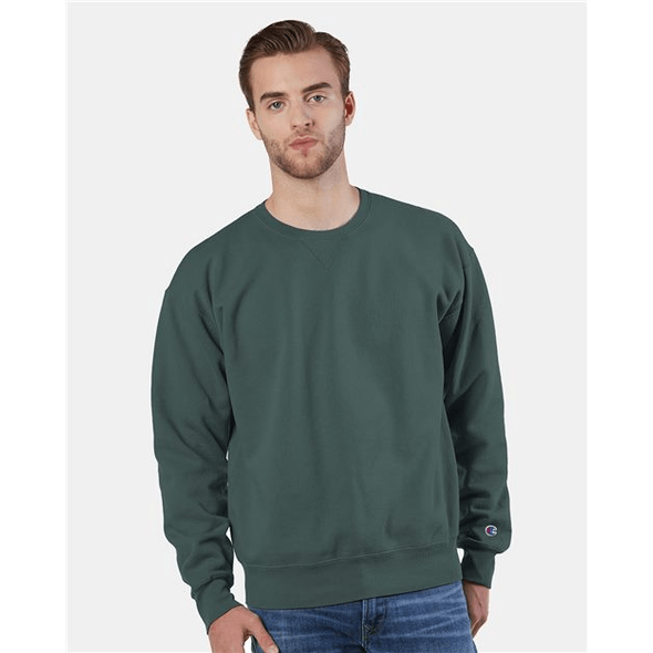 Champion garment dyed online crewneck sweatshirt