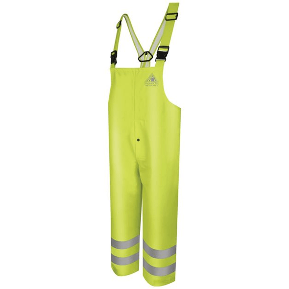 Bulwark | Babero de lluvia resistente a las llamas de alta visibilidad en general - 10 oz Bulwark | Babero de lluvia resistente a las llamas de alta visibilidad en general - 10 oz