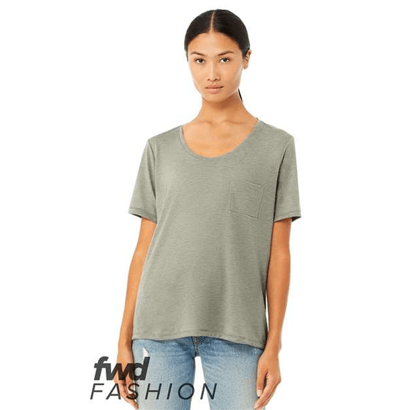 BELLA + CANVAS | FWD Fashion Women's Flowy Pocket Tee BELLA + CANVAS | FWD Fashion Women's Flowy Pocket Tee