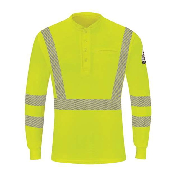 Bulwark | Manches longues Henley légères à haute visibilité Bulwark | Manches longues Henley légères à haute visibilité