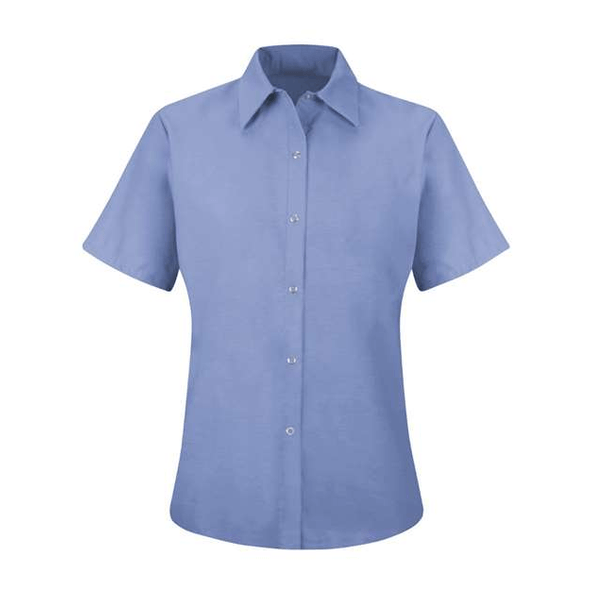 Red Kap | Camisa de trabajo sin bolsillo especializada de manga corta para mujer Red Kap | Camisa de trabajo sin bolsillo especializada de manga corta para mujer