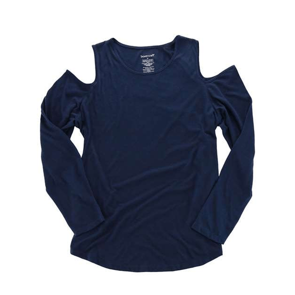 Boxercraft | Women's Cold Shoulder Long Sleeve T-Shirt Boxercraft | Women's Cold Shoulder Long Sleeve T-Shirt
