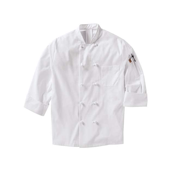 Chef Designs | Mimix Abrigo estilo chef con diez nudos y OilBlok Chef Designs | Mimix Abrigo estilo chef con diez nudos y OilBlok