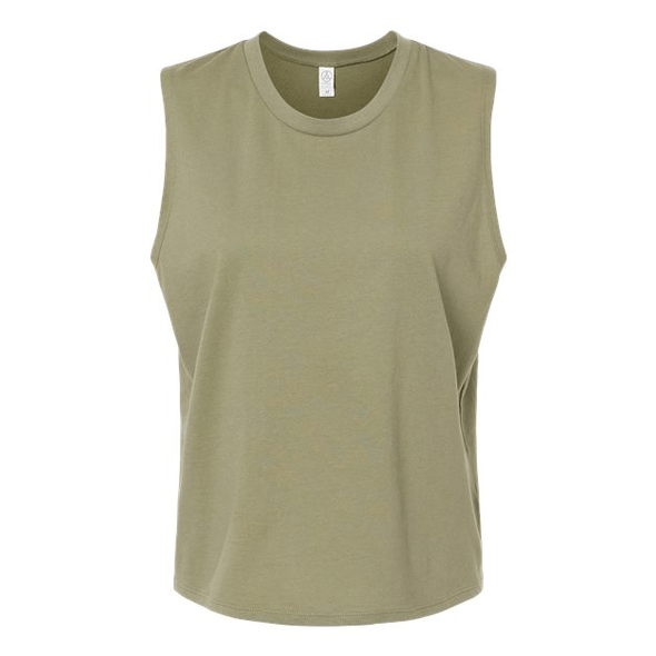 Alternative  Women's Cotton Jersey Go-To Crop Muscle Tank