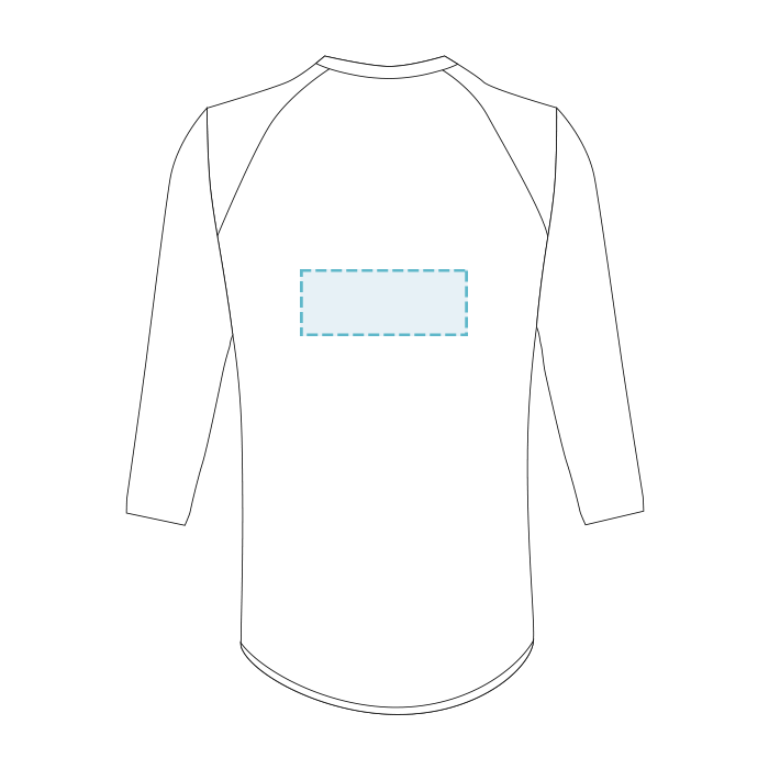 BELLA + CANVAS | Camiseta de béisbol de manga larga