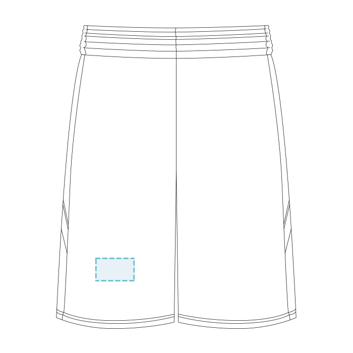 C2 Sport | Shorts deportivos de malla para jóvenes de 6" - Bordado - 1