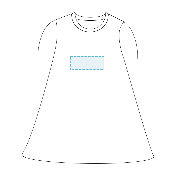 LAT | Harborside Mélange French Terry Girls' Twirl Dress - Embroidery - 1