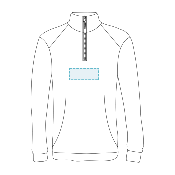 J. America | Relay Quarter-Zip Sweatshirt - Embroidery - 1