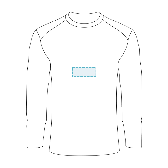 Badger | Tri-Blend Surplice camiseta de manga larga con capucha - Bordado - 1