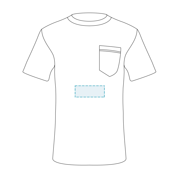 Hanes | Beefy-T Pocket T-Shirt - Embroidery - 1