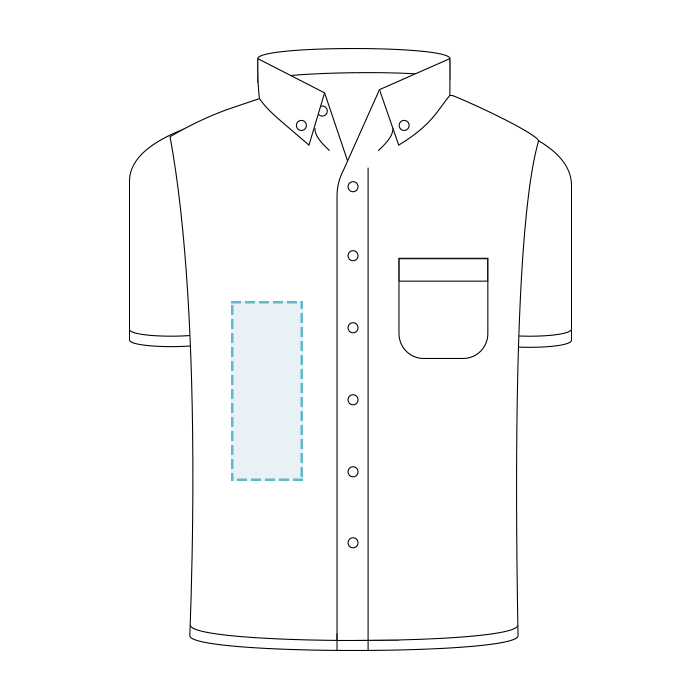 Red Kap | Camisa de trabajo de poliéster sin bolsillo especializada - Bordado - 1