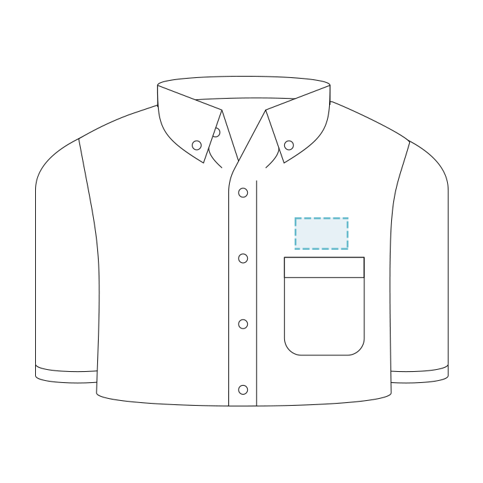 FeatherLite | Camisa de sarga cónica de manga corta resistente a las manchas para mujer