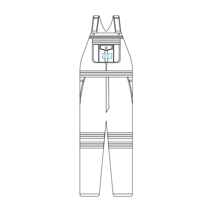 Bulwark | Babero de lluvia resistente a las llamas de alta visibilidad en general - 13 oz