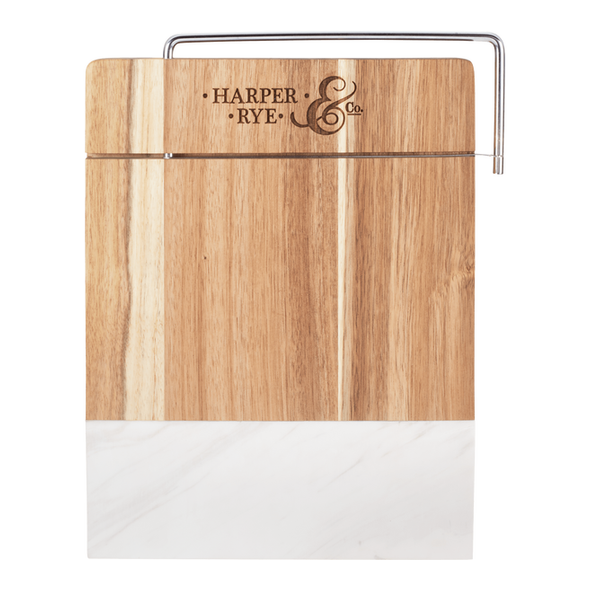 Marble and Acacia Wood Cheese Cutting Board