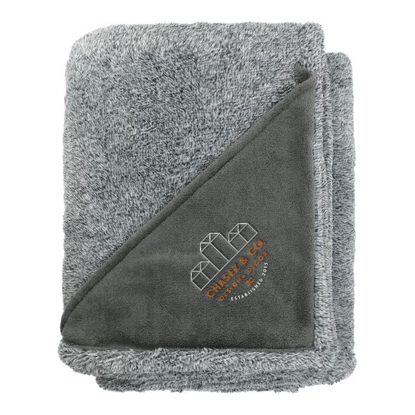Heathered Look Fuzzy Fleece Blanket 50x60 Heathered Look Fuzzy Fleece Blanket 50x60
