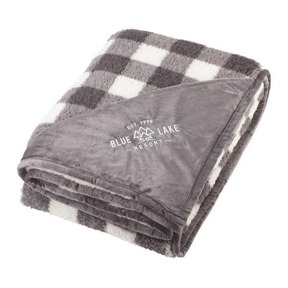 Field & Co. Double Sided Plaid Sherpa Blanket Field & Co. Double Sided Plaid Sherpa Blanket