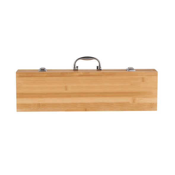 Grill Master 3pc Bamboo BBQ Set Grill Master 3pc Bamboo BBQ Set