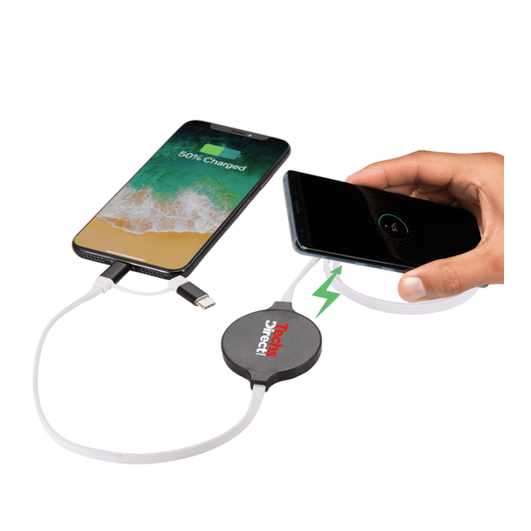 Gamma Wireless Charging Pad with 3-in-1 Cable Gamma Wireless Charging Pad with 3-in-1 Cable